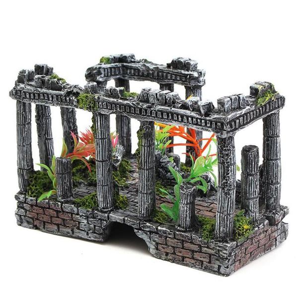 

decorations aquarium underwater feature antique roman column ruins european castle ornaments for fishbowl