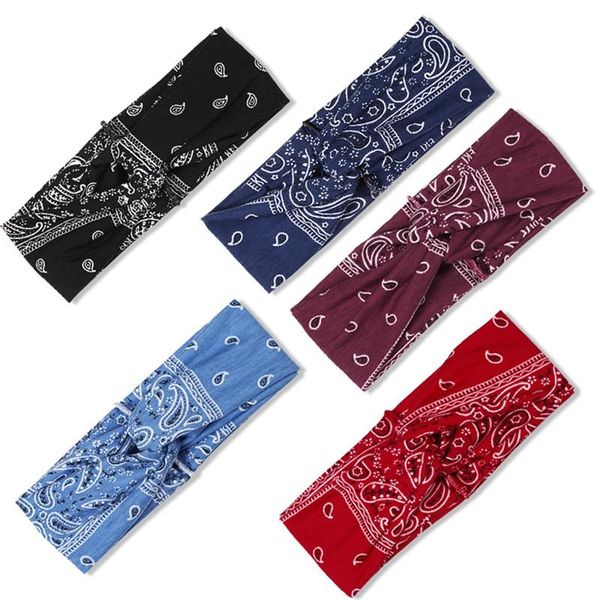 

hair clips & barrettes pinksee bohemia printed headband elastic bands headdress women turban accessories haarbanden voor vrouwen, Golden;silver