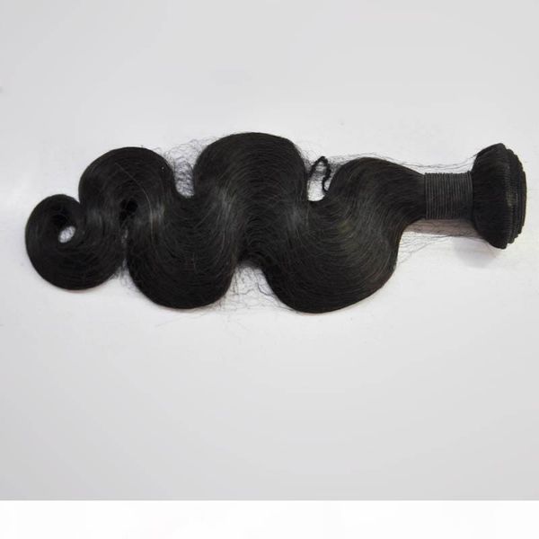 

10a human hair weave body wave & straight 3 bundles brazilian peruvian malaysian indian virgin hair weft in, Black