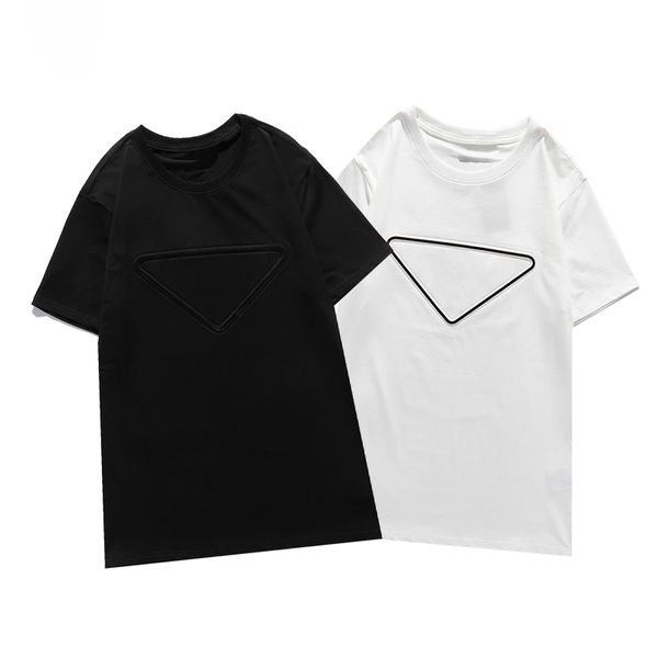 

2021 luxury casual t-shirt new men's wear designer short sleeve t-shirt 100% cotton wholesale black and white size s~2xl, White;black
