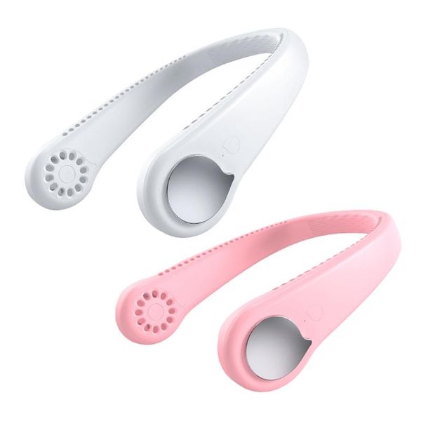 

electric fans wearable fan leafless rechargeable headphone design usb powered neck silent 360Â° rotatable for outdoor indoor