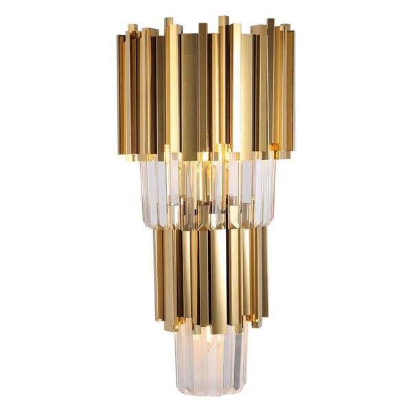 

wall lamp modern gold luxury crystal led light e14 bulbs for bedroom living room study home lighting fixtures