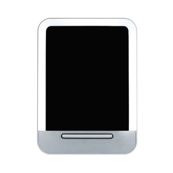 

compact mirrors usb charging led fashion makeup vanity mirror cosmetic portable pocket (silver)