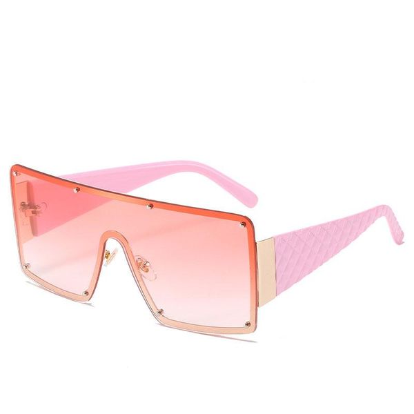 

sunglasses oversized square women punk fashion metal big frame vintage glasses men shades retro gradient colors oculos uv400, White;black