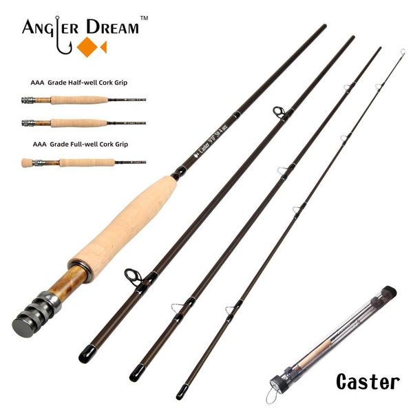 

fishing rod caster 3/5/8 wt fishing combo 30t carbon fiber rod 3/4 5/6 7/8wt