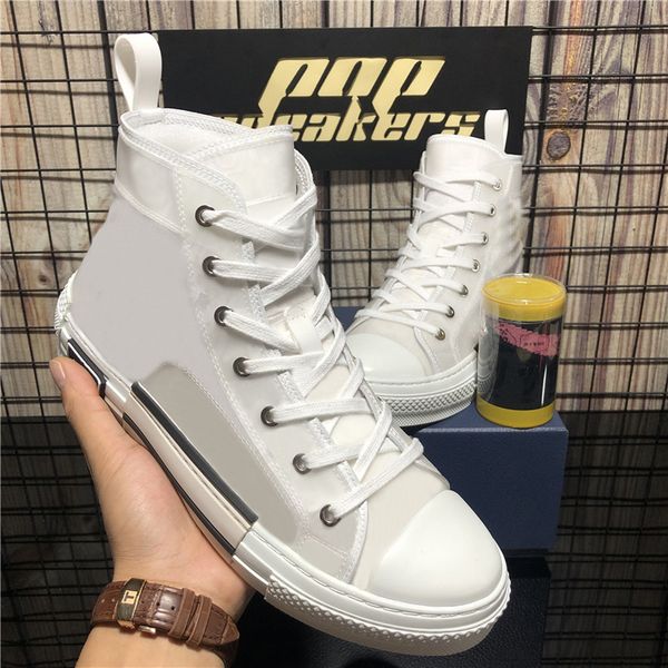 

mens womens b 23 retro obliques white technical knit patchwork men women outdoor luxurys designers canvas platform casual shoes