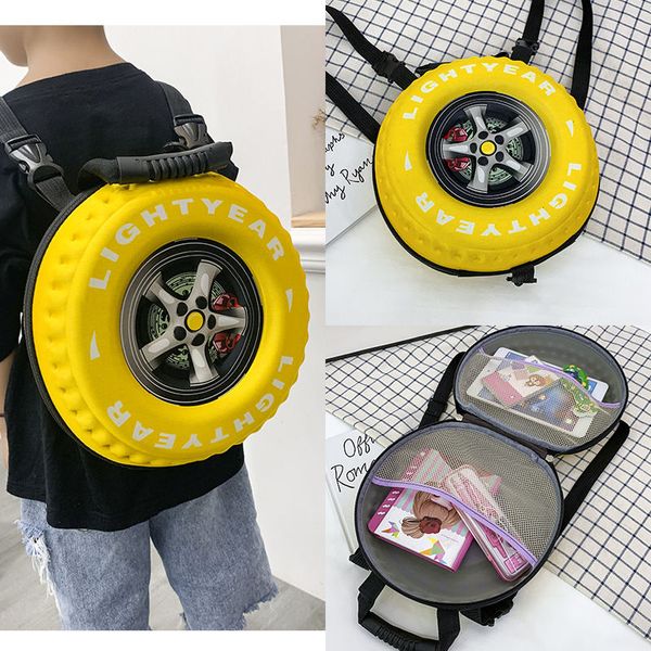 

eva children kindergarten backpacks kids book bags letter print toddler school backpack 3d cartoon wheel school bag for baby boy