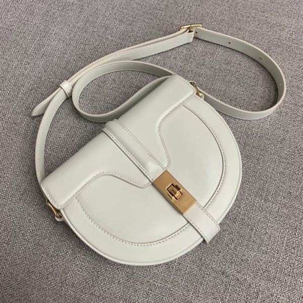 

70% off luxury handbag new leather shoulder messenger bag minority semicircle women's fashionable saddle bag 07l2 an7z