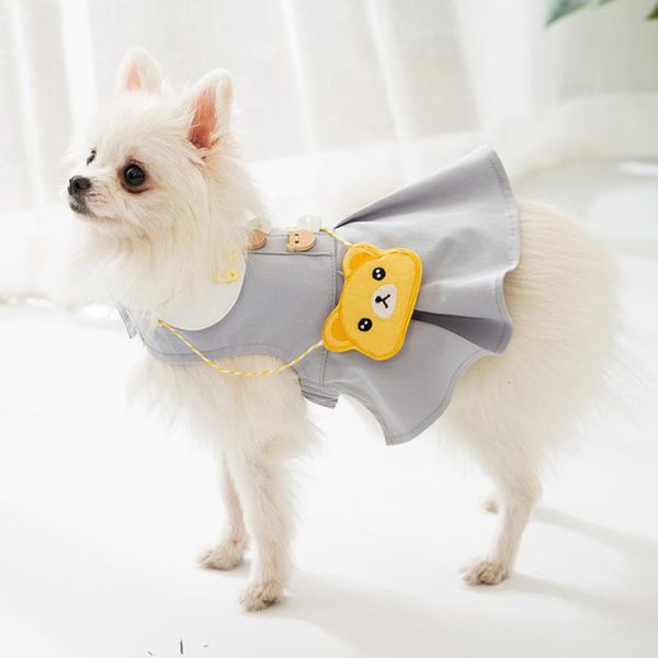 

dog apparel fulue dresses with bag breathable cat costume hat 6 sizes cute ladies pet clothes for small medium spring summer