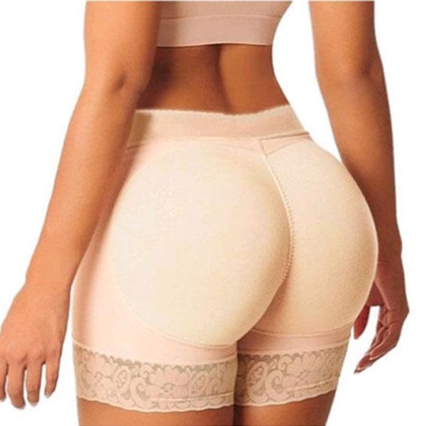 

women's panties 2021 women bulifter body shaper padded knicker enhancer underwear briefs high waist solid, Black;pink