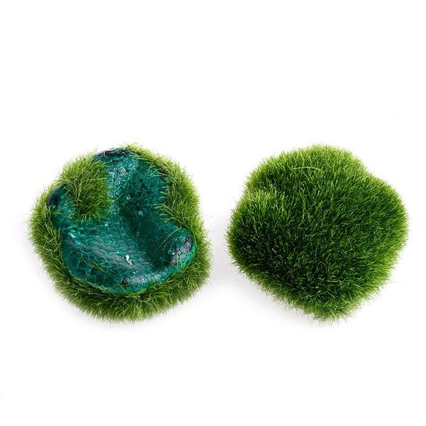 

decorations 5 pcs artificial green moss stone fake rock micro landscape decor accessories