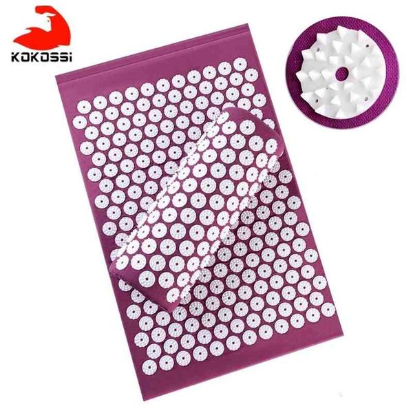 

kokossi non-slip acupressure cushion massage mat body pain spike fitness pilates exercise pillow yoga applicator kuznetsov