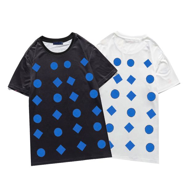 

man t shirt boy geometric pattern women casual short sleeve oversize trendy summer streetwear clothes fashion summer casualtee, White;black