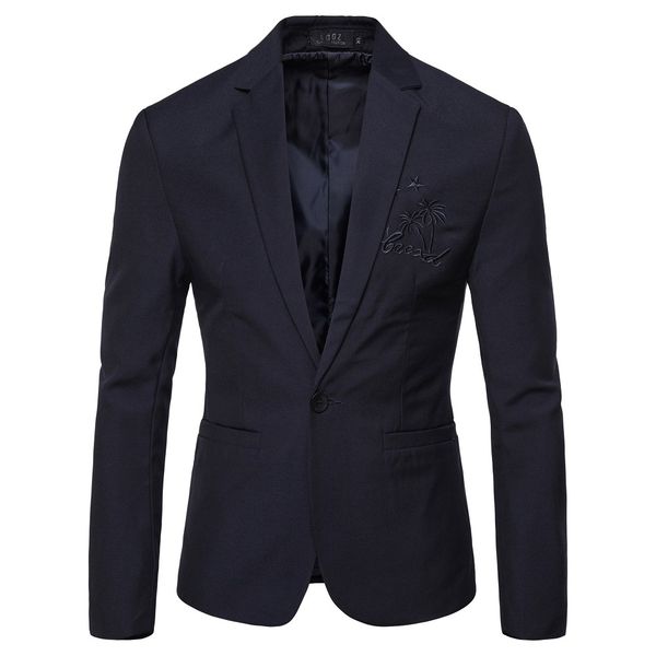 

men leisure suits new suit men's young business slim fashion single breasted suit, White;black