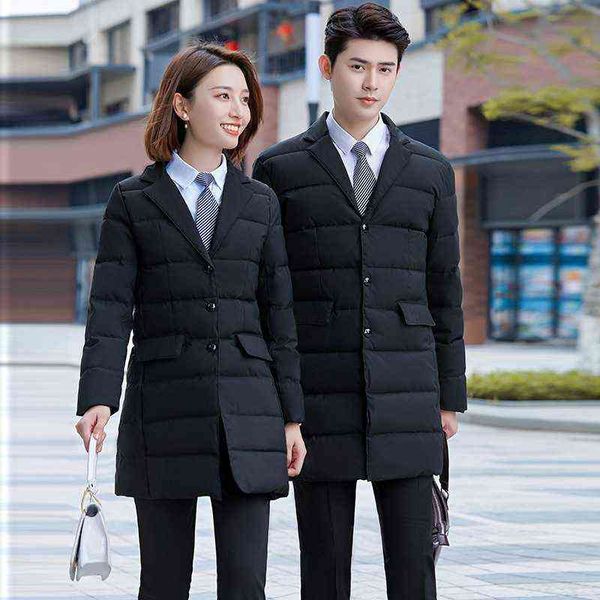 

luxury suits blaze men's korean white sal button coat black warm winter profsional women's down et