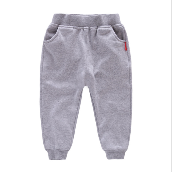 

spring boy pants winter children's clothing children plus velvet pants thick cotton trousers, Blue
