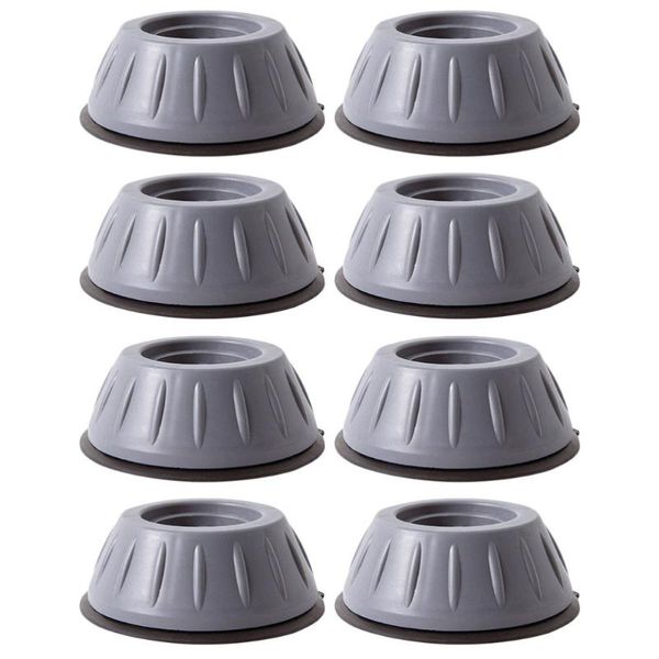 

bath mats 8pcs portable pads washing machine foot furniture pad supplies (gray)