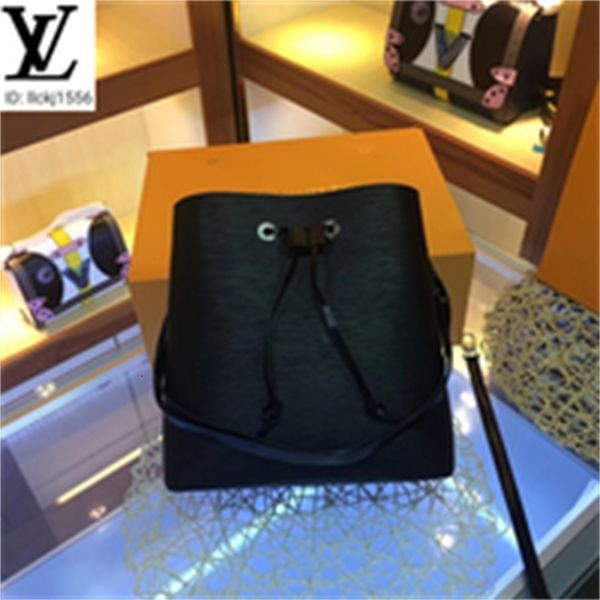 

shoulder iconic brand body designer luxury totes m44022 handbags black bags water handles ripple bags bucket cross bag women bag, Red;black