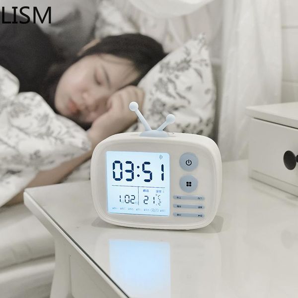 

other clocks & accessories pink cute digital music alarm clock night light kids room sunrise radio led eletronicos criativos desk