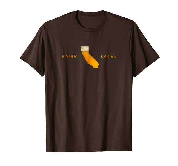 

drink california craft micro beer shirt for brew lovers, White;black
