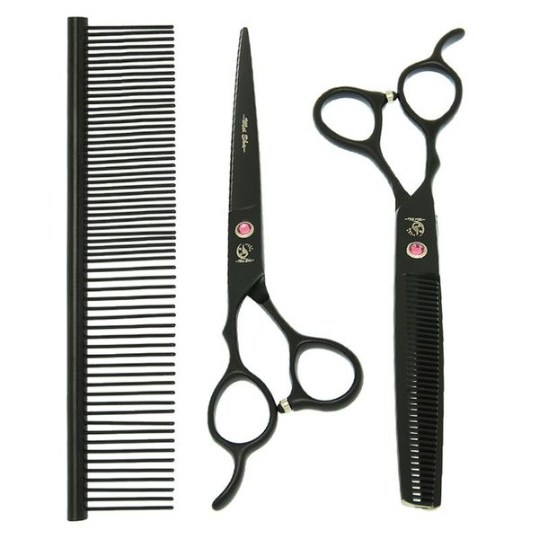 

hair scissors meisha 7 inch left hand pet grooming set professional cutting thinning curved dog cat shears trimming tools b0057a