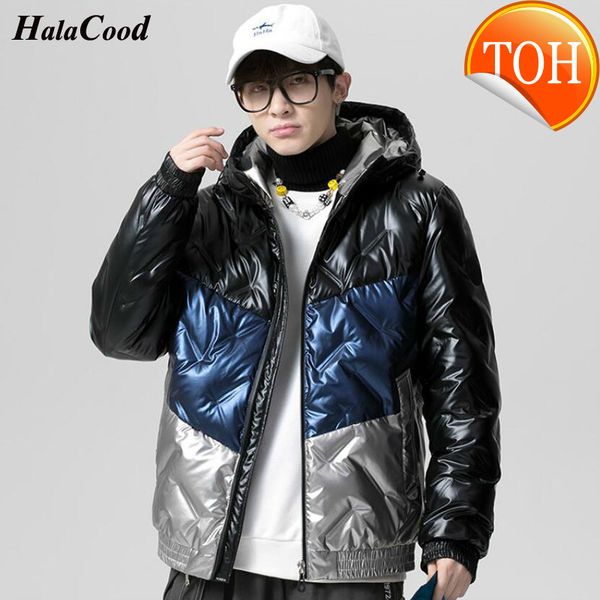 

jacket halacood sell winter mens quality thermal thin down coat parka male warm outwear fashion white duck men, Black