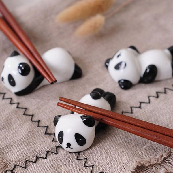

4 pcs chopsticks rack ceramic chopsticks rest holder for bar