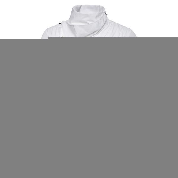 

spring autumn men's long sleeve shirts fashion high street tide high neck shirt solid casual hip hop streetwear button shirt men, White;black