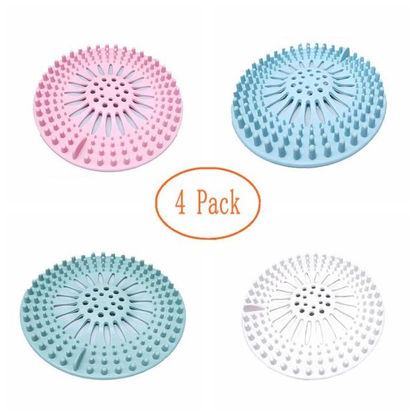 

4 pack shower hair filter sink drain hair ser catcher shower drain covers bathroom accessories bathtub sewer sink strainer