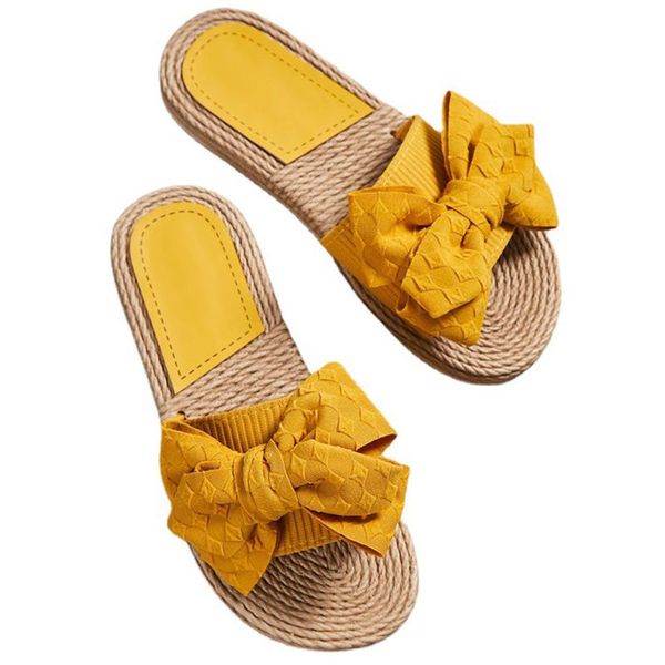 

slippers women summer flat open toe breathable fashion comfortable ladies bow flip flops female non-slip beach hy396, Black