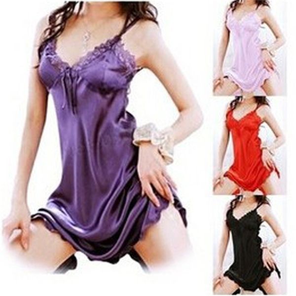 

lingerie allures new style perspective lace nightdress multicolor, Black;white
