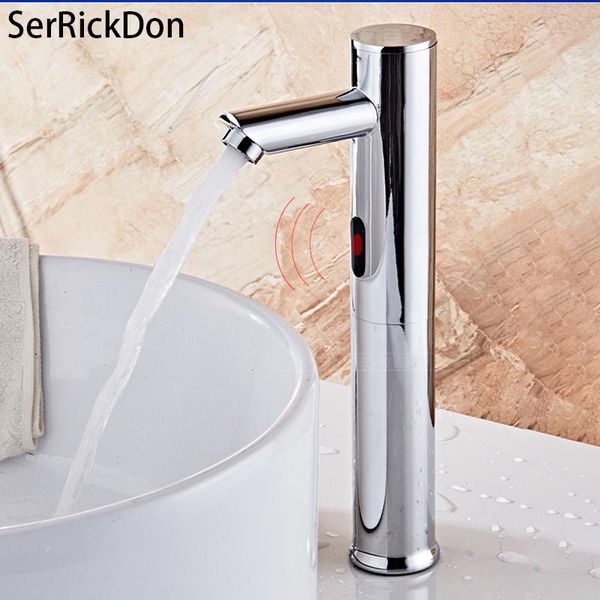 

bathroom sink faucets short high style chrome automatic touch sensor water deck mounted basin faucet cold mixer tap