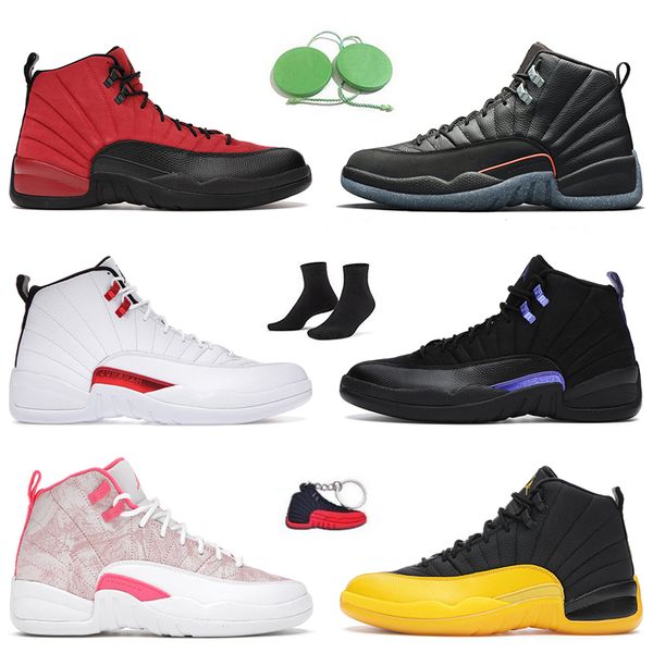 

fashion jumpman 12 12s basketballl shoes reverse flu game utility twist dark concord arctic punch university gold women mens trainers sneake