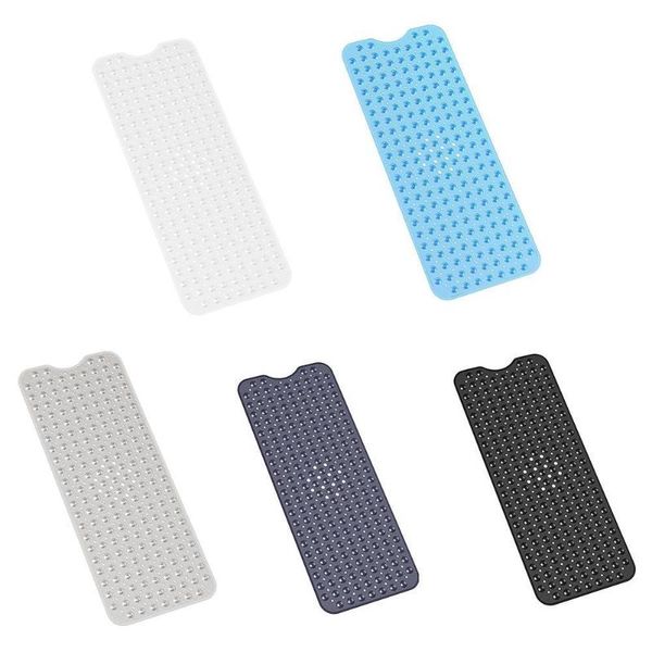 

bath mats 100*40cm anti slip tub mat soft pvc bathroom non baby kids safety shower bathtub carpet