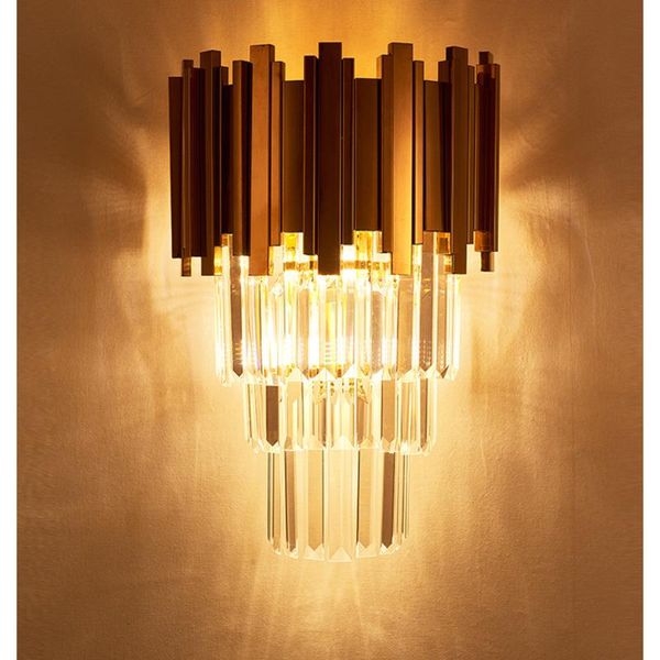 

wall lamp nordice living room decoration glass sconces blue light crystal rope corridor dining