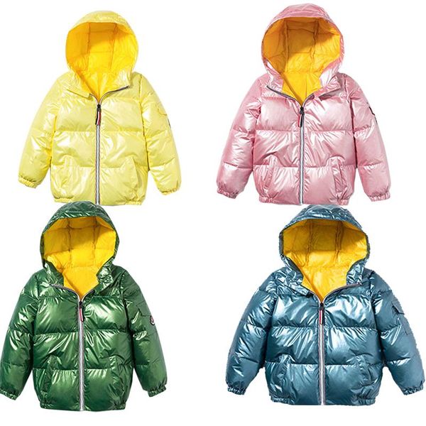 

down coat children lightweight jackets short boys girls middle and small kids baby infant children's wear winter jacket, Blue;gray