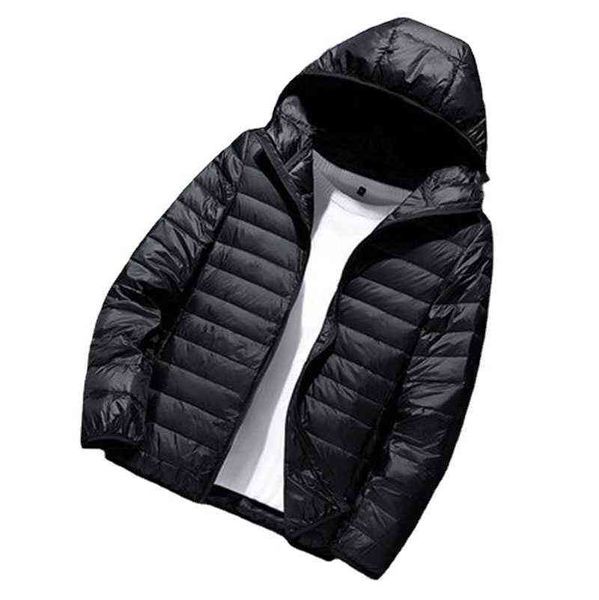 Novo Ultra Light 90% Branco Duck Down Jackets Homem Masculino À Prova de Vento Quente Parka Masculino Casaco de Inverno Casual para Homens Casaco à Prova de Água G1108