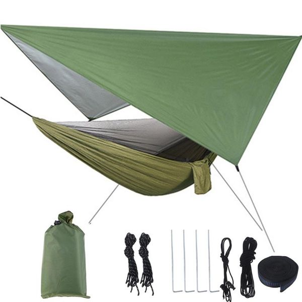 

camp furniture camping net hammock tent with waterproof canopy awning netting set