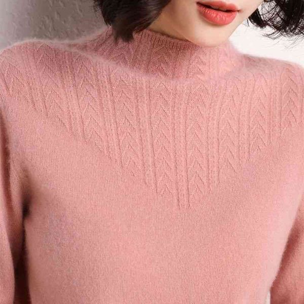 

cashmere women's thick neck sweater, soft warm, long sv, autumn and winter, 2021, White;black