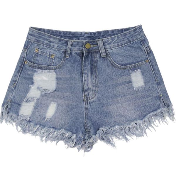 

women's shorts mini short tassel denim causal broken hole jean mid waist jeans women feminino, White;black