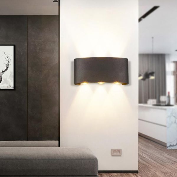 

ip65 led wall sconce lamp 2w 4w 6w led indoor outdoor wall lamp surface mounted outdoor cube wateproof up and down
