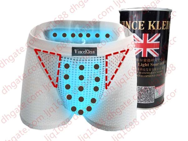 

britain who pants authentic gold canned ninth hollow out mesh underwear men of magnetic therapy and health protection of ice silk boxer brie, Black;white