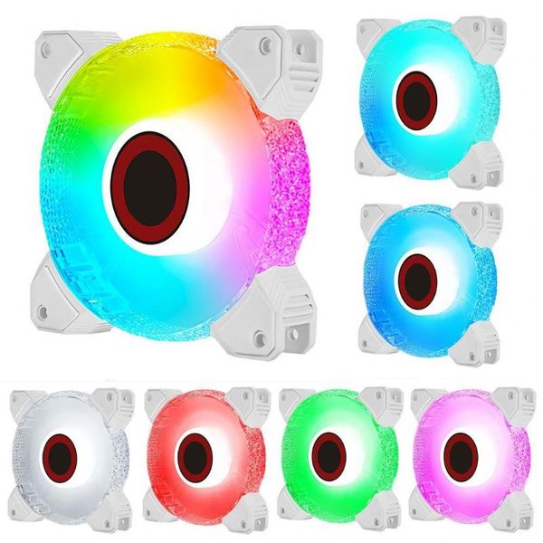 

fans & coolings cooling fan fast anti-vibration cool argb light 7-blade 12cm computer radiator for motherboard