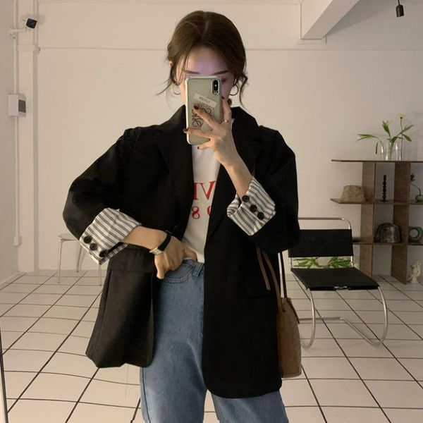 

women's suits & blazers british style in spring and autumn 2021, White;black