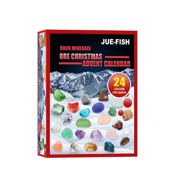 

party favor christmas gem blind box toy stone collections dolls xmas home decoration ornaments kids year gifts random color