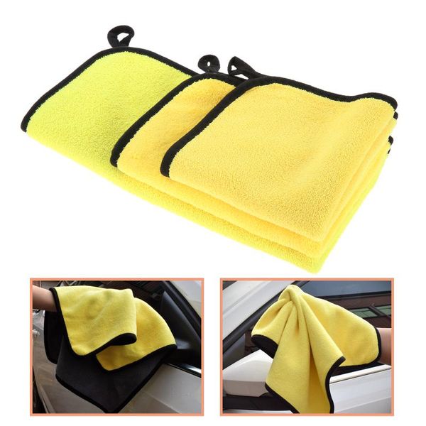 

car sponge auto coral fleece wiping rags efficient super absorbent microfiber cleaning drying cloth detailing wash towels 30*30/40/60cm