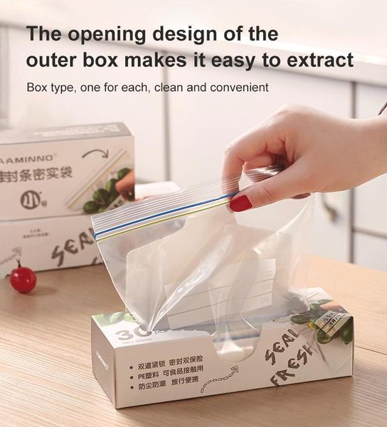 

storage bags sealed bag fresh keeping food packaging sealing household plastic thickened refrigerator good seal