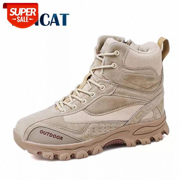 

2019 new men boots rubber military combat boots men sneakers men's shoes outdoor work safety desert big size 39-47 #9177