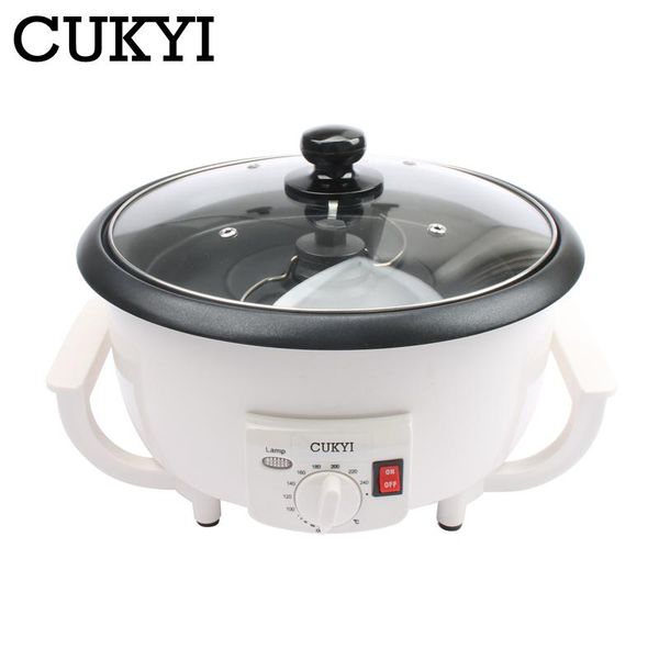

cukyi household electric coffee bean roaster nuts bean baker popcorn roasting machine grain dryer non-stick coating 110v/220v