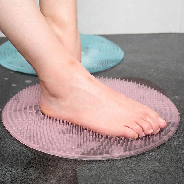 

bath mats silicone shower back brush massager foot dead skin anti skid pad